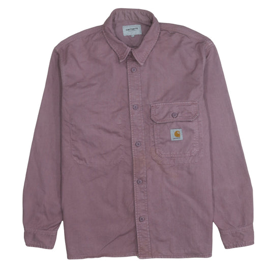 Carhartt WIP Men’s Purple Cotton Reno Shirt Jac L Workwear Jacket