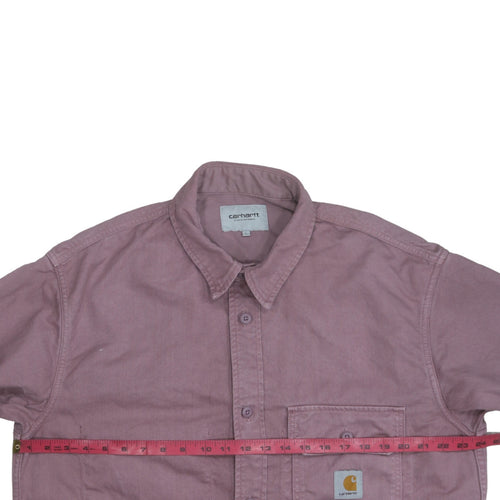 Carhartt WIP Men’s Purple Cotton Reno Shirt Jac L Workwear Jacket