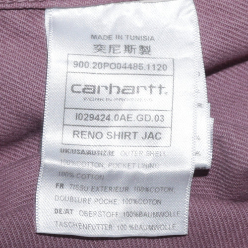 Carhartt WIP Men’s Purple Cotton Reno Shirt Jac L Workwear Jacket