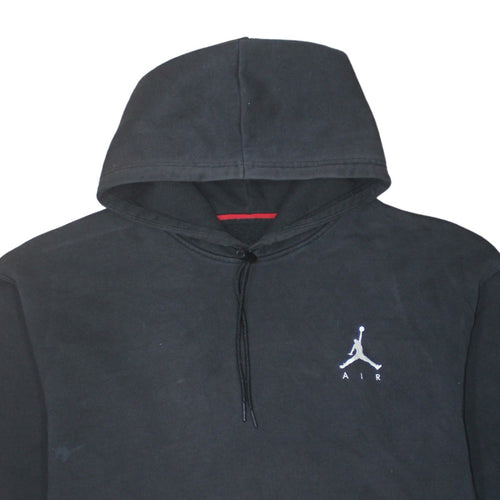 Jordan Men's Black 2XL Pullover Hoodie Embroidered Logo Fleece