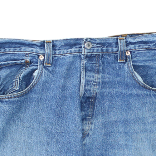 Levi's 501 Men's Blue Denim Shorts Size L 38in Regular Fit