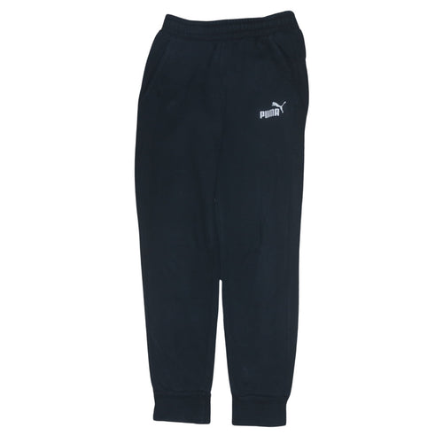 Puma Men's Black Jogger Sweatpants S Regular Fit Fleece Activewear