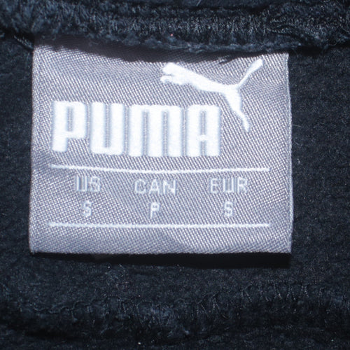 Puma Men's Black Jogger Sweatpants S Regular Fit Fleece Activewear