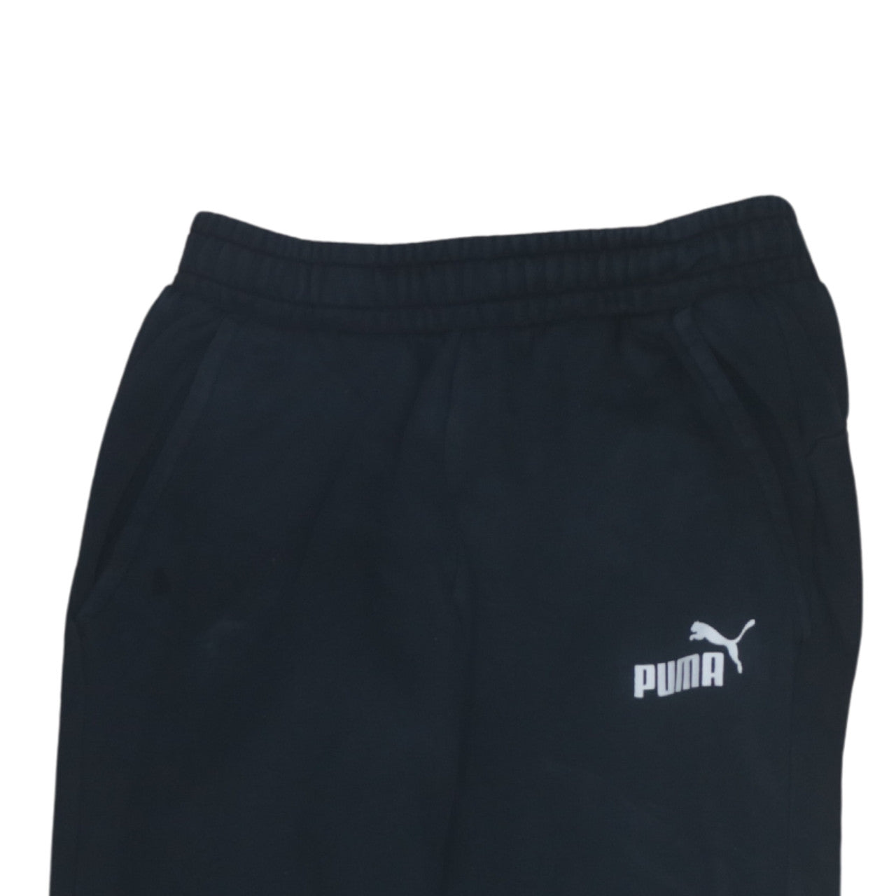 Puma Men's Black Jogger Sweatpants S Regular Fit Fleece Activewear