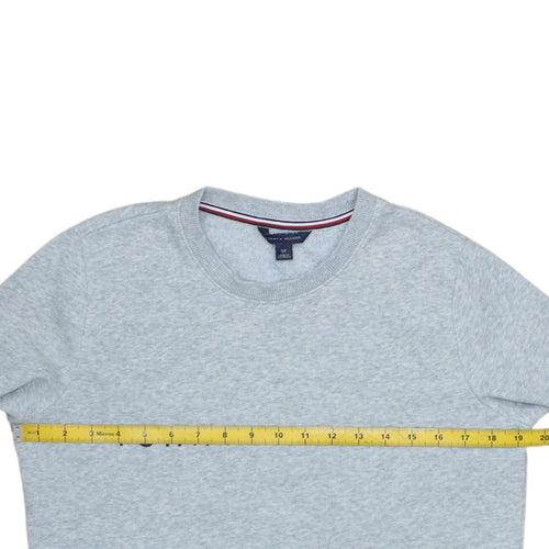 Tommy Hilfiger Mens Grey Logo Crew Neck Sweatshirt Size S