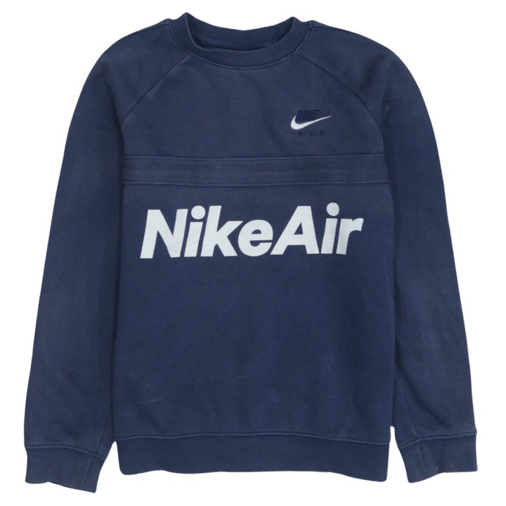Nike Boys Navy Blue Air Logo Crew Neck Sweatshirt L 147-158cm