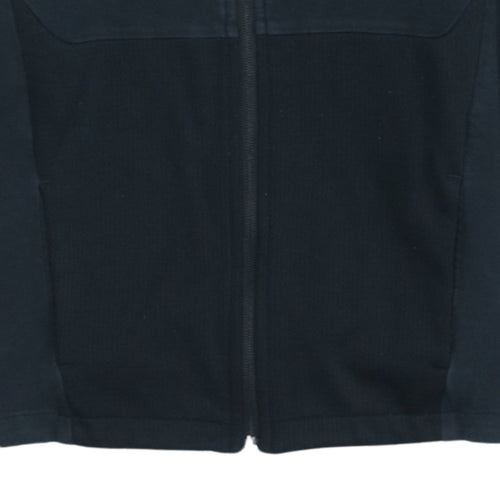 Puma Boys Black Full Zip Hoodie 13-14 Years Cotton Blend Sportswear