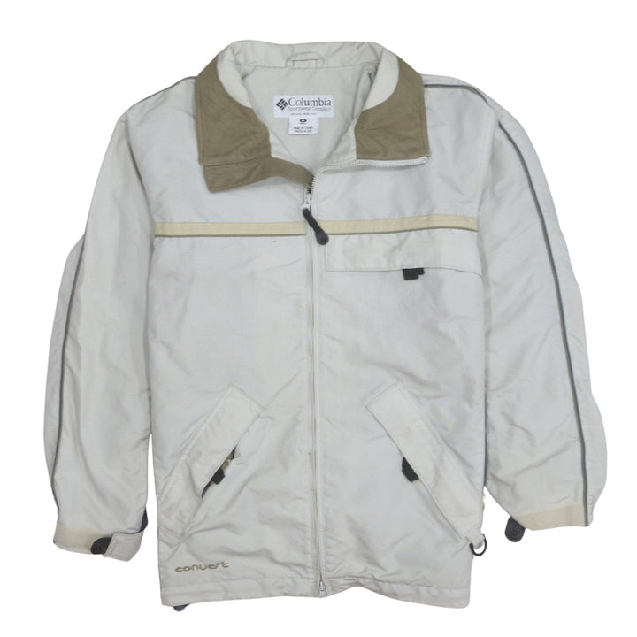 Columbia Men's Beige Full Zip Outdoor Hiking Jacket M