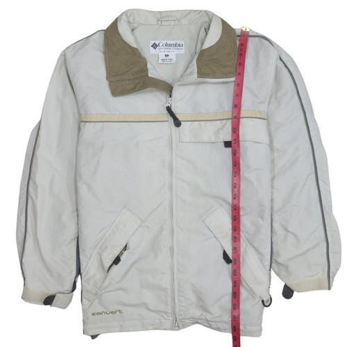 Columbia Men's Beige Full Zip Outdoor Hiking Jacket M