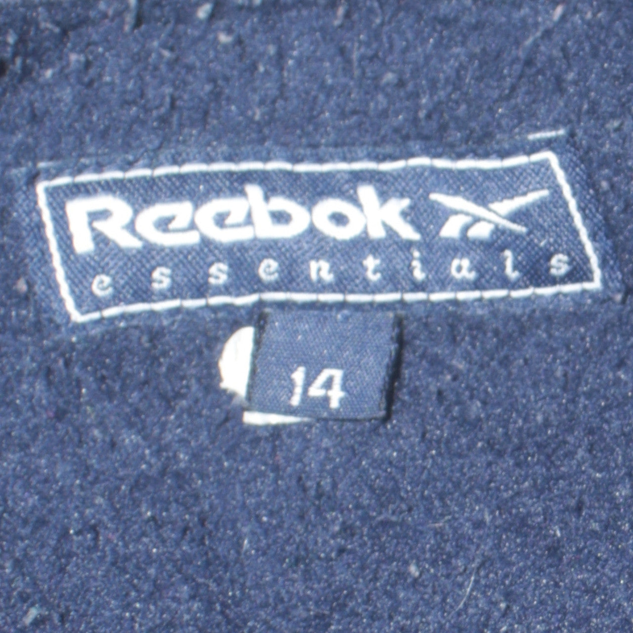 Reebok Womens Blue Fleece Zip Jacket Size 14 Full Zip Logo Sportswear