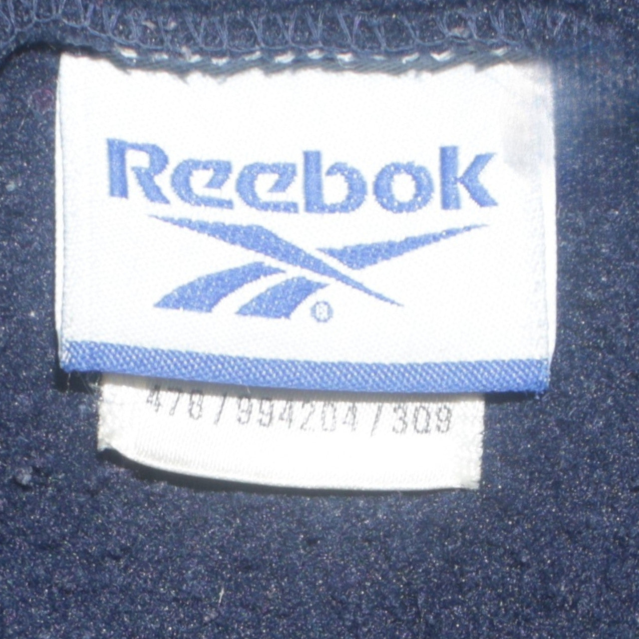Reebok Womens Blue Fleece Zip Jacket Size 14 Full Zip Logo Sportswear