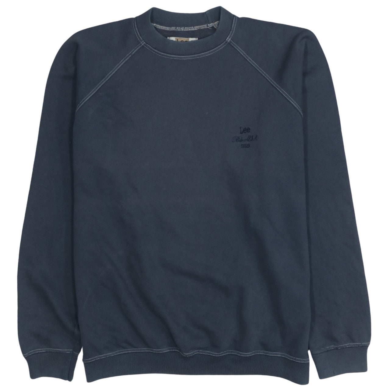 Lee Men's Blue Pullover Sweatshirt Size L Classic Crew Neck