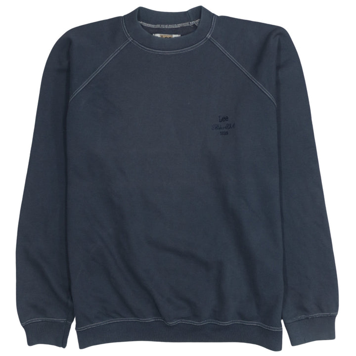Lee Men's Blue Pullover Sweatshirt Size L Classic Crew Neck