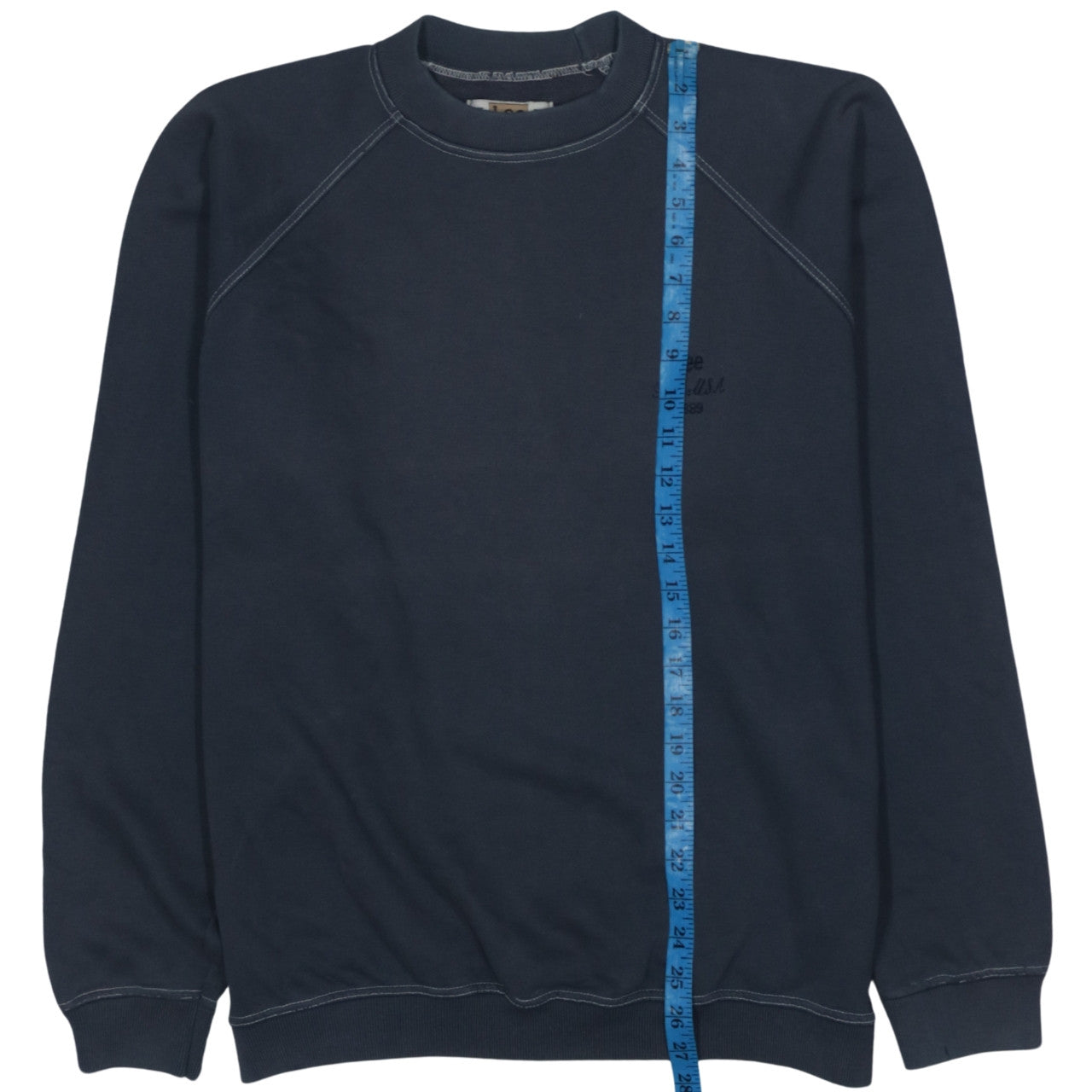 Lee Men's Blue Pullover Sweatshirt Size L Classic Crew Neck