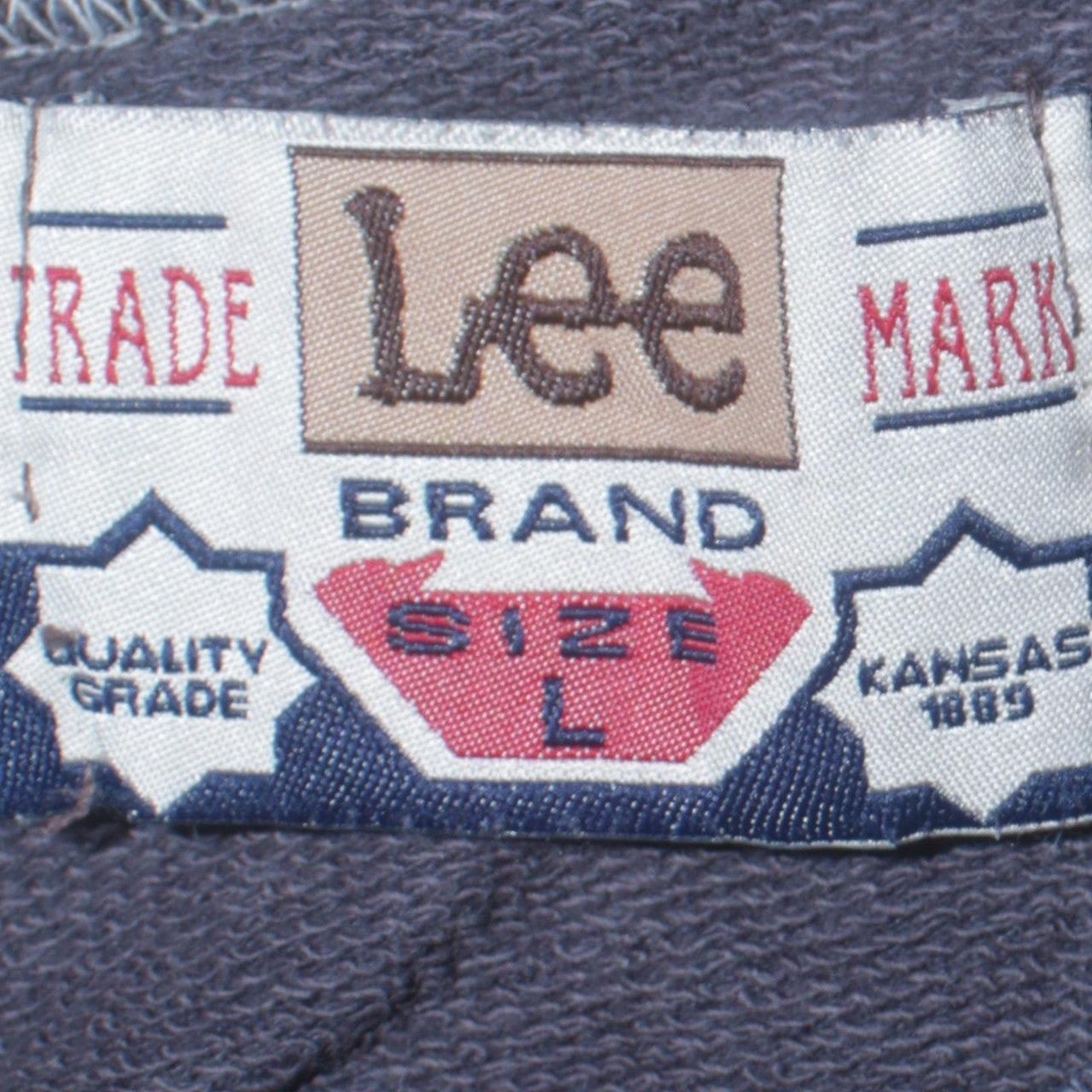 Lee Men's Blue Pullover Sweatshirt Size L Classic Crew Neck