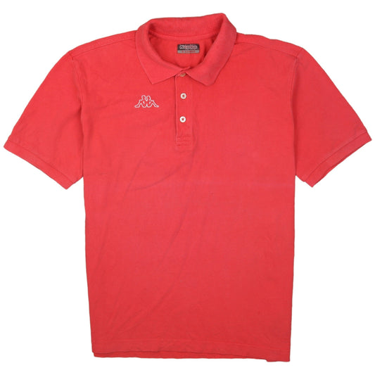 Kappa Men's Red XL Cotton Short Sleeve Polo Shirt