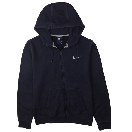 Nike Men's Blue Full Zip Hoodie Size L Sports Fleece Sweatshirt