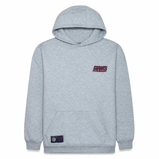 Front view of Primark NFL Giants Grey 2XL Men's Pullover Hoodie with Logo