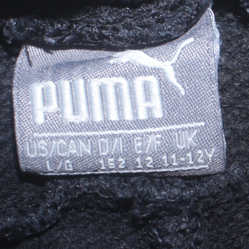 Puma Boys Black 11-12 Years Jogger Sweatpants Regular Fit Activewear