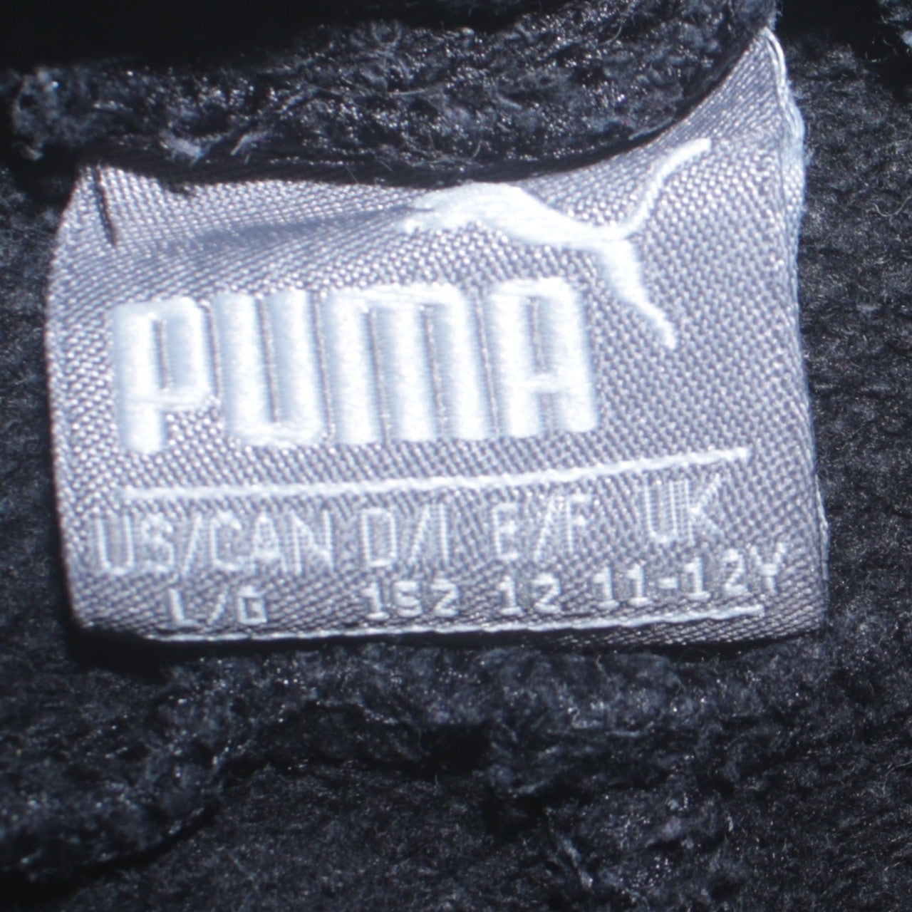 Puma Boys Black 11-12 Years Jogger Sweatpants Regular Fit Activewear