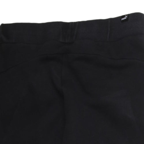 Puma Boys Black 11-12 Years Jogger Sweatpants Regular Fit Activewear