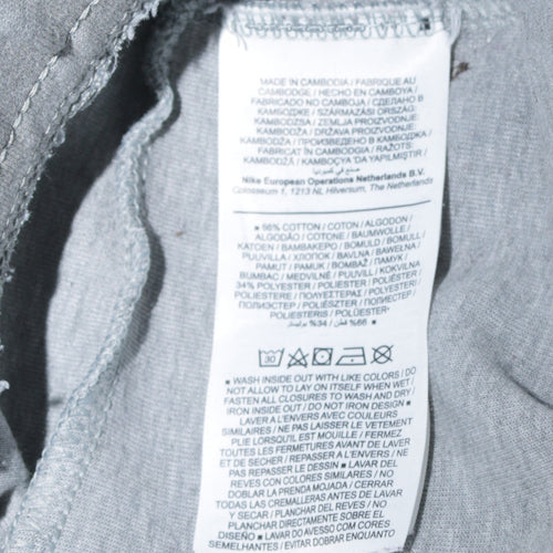 Nike Men's Grey Jogger Sweatpants S Regular Fit Cotton Blend