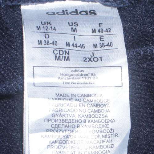 adidas Womens Black M Track Pants with Side Stripes