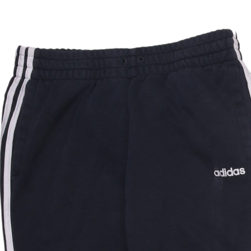 adidas Womens Black M Track Pants with Side Stripes