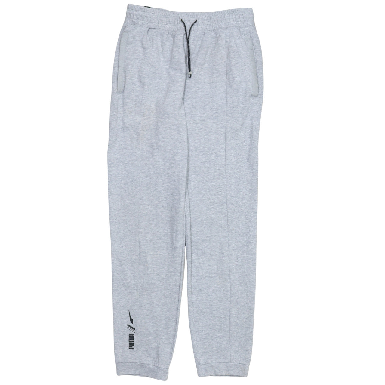 Puma Men’s Grey Jogger Trousers Size S Elastic Waist Activewear