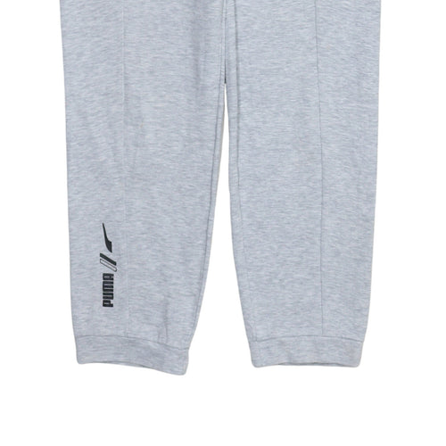 Puma Men’s Grey Jogger Trousers Size S Elastic Waist Activewear