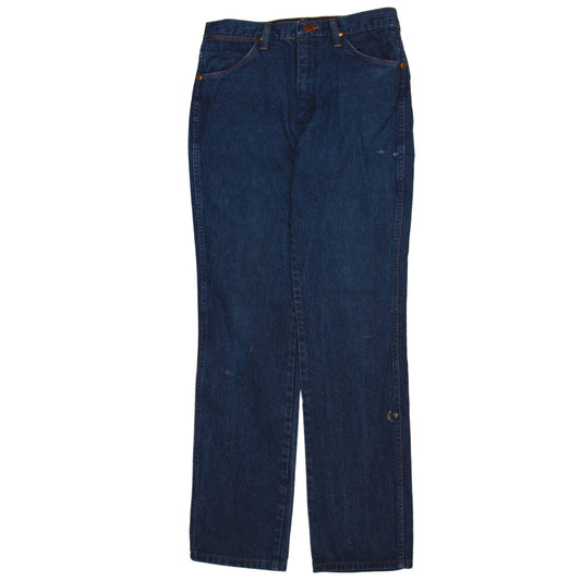 Wrangler Men's Blue Straight Leg Denim Jeans 34x34 Regular Fit