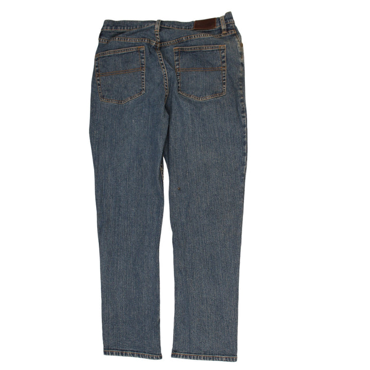 L.L.Bean Women's Blue Straight Leg Petite Jeans Size 12