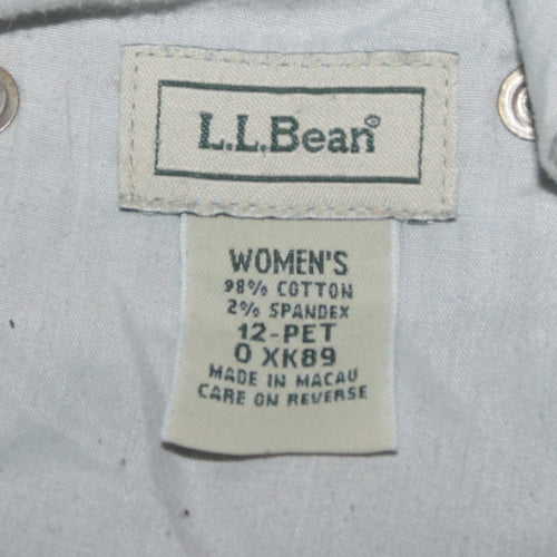 L.L.Bean Women's Blue Straight Leg Petite Jeans Size 12
