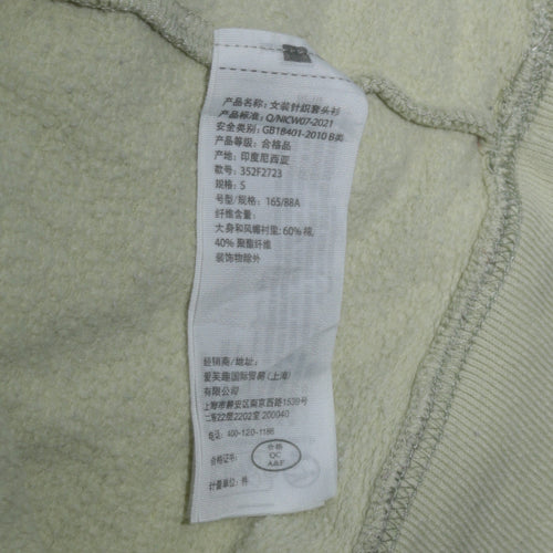 Hollister Women’s Green Pullover Hoodie Small Logo Embroidered Cotton Blend