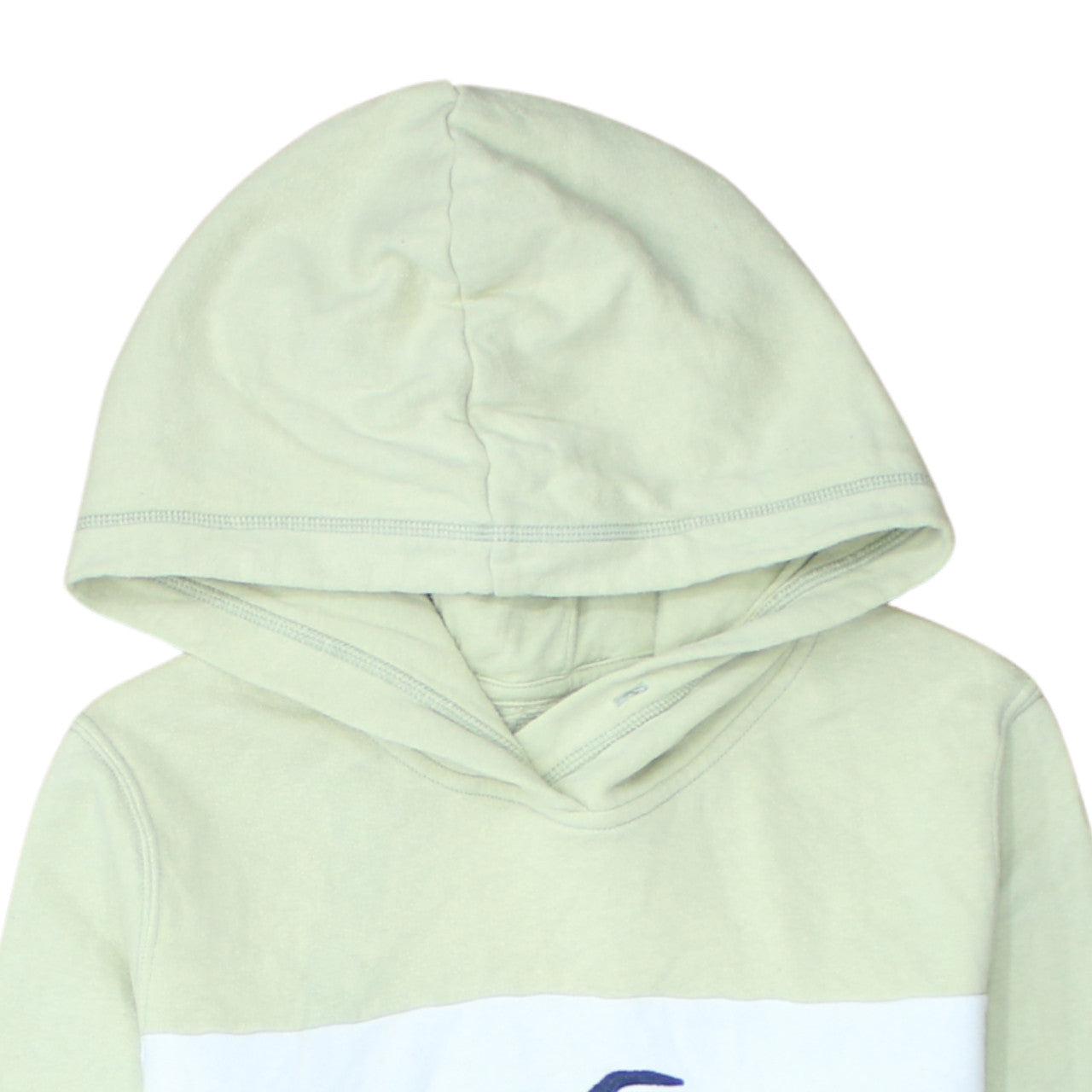 Hollister Women’s Green Pullover Hoodie Small Logo Embroidered Cotton Blend