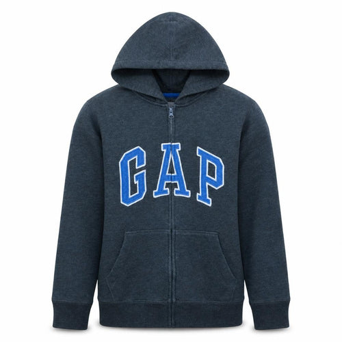 GAP Kids Boys Blue Full Zip Hoodie Size XXL (14-16) Cotton Blend
