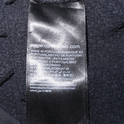 Calvin Klein Jeans Men's Black Small Pullover Logo Sweatshirt