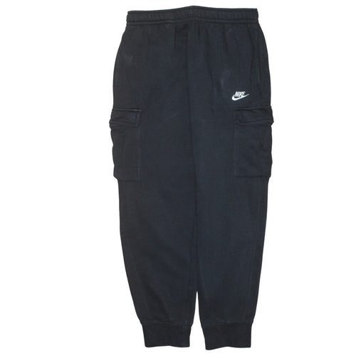Nike Men's Black Fleece Cargo Jogger Trousers Size M
