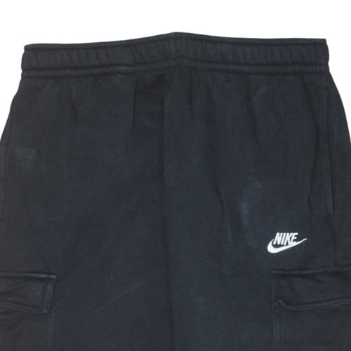 Nike Men's Black Fleece Cargo Jogger Trousers Size M