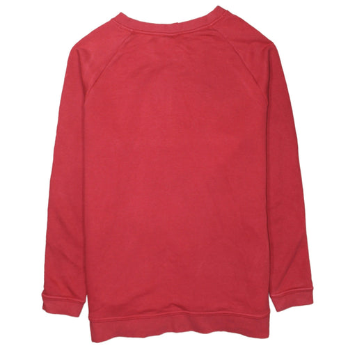 Nike Men's Red Crew Neck Graphic Logo Pullover Sweatshirt Size L