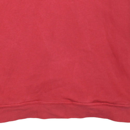 Nike Men's Red Crew Neck Graphic Logo Pullover Sweatshirt Size L