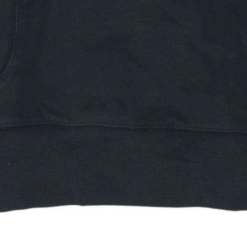Adidas Girls Black Logo Pullover Hoodie 11-12 Years Sports Casual