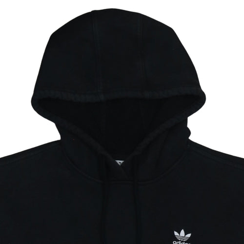 Adidas Womens Black Size 10 Pullover Hoodie with 3 Stripes Logo