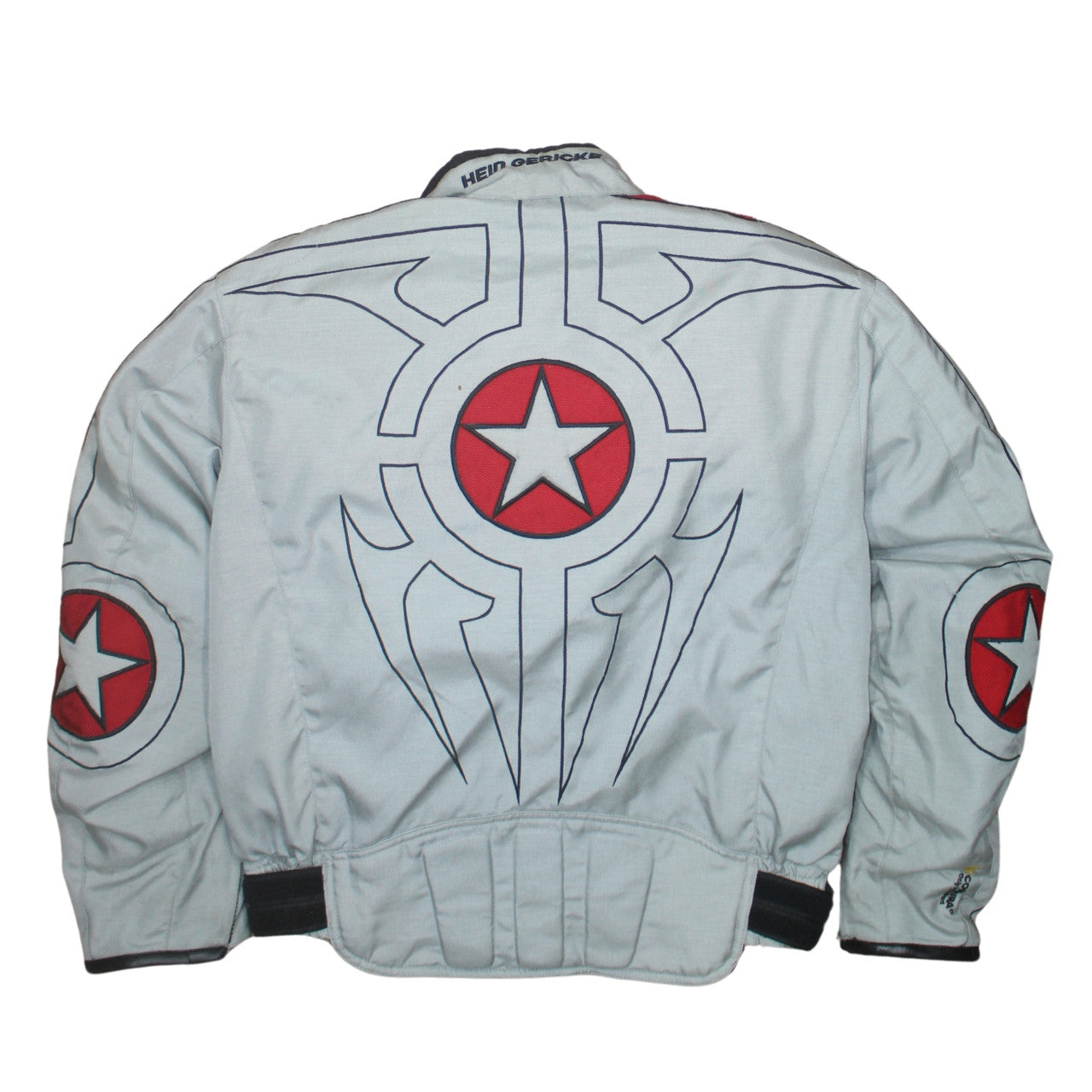 Hein Gericke Men's Grey Red Motorcycle Jacket Size S Waterproof