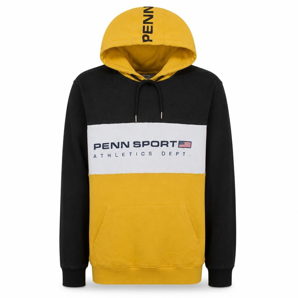 Front view of Penn Men's Multicoloured Pullover Hoodie, size M, Sports Fleece
