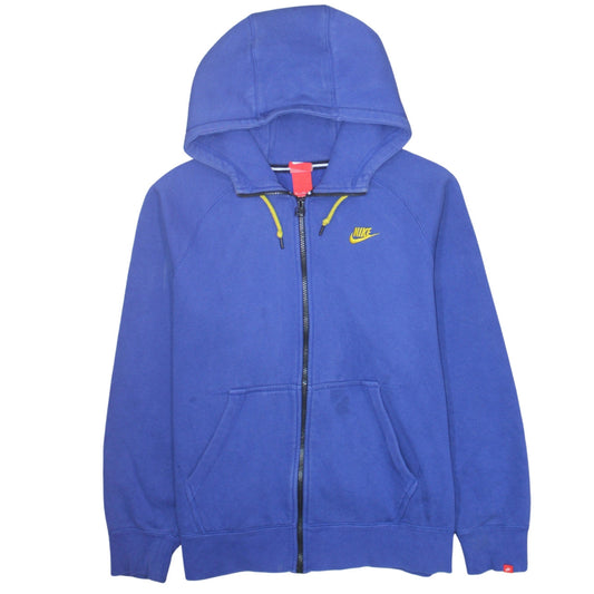 Nike Men's Blue Full Zip Hoodie XL Sports Fleece Sweatshirt