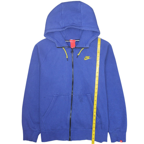 Nike Men's Blue Full Zip Hoodie XL Sports Fleece Sweatshirt