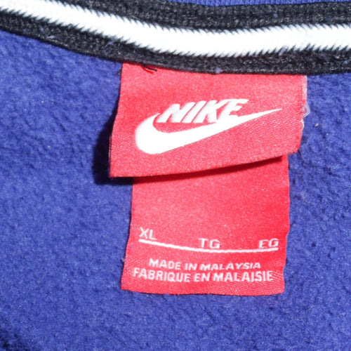 Nike Men's Blue Full Zip Hoodie XL Sports Fleece Sweatshirt