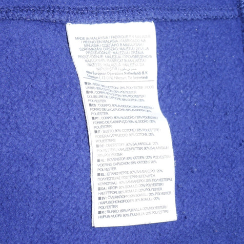 Nike Men's Blue Full Zip Hoodie XL Sports Fleece Sweatshirt