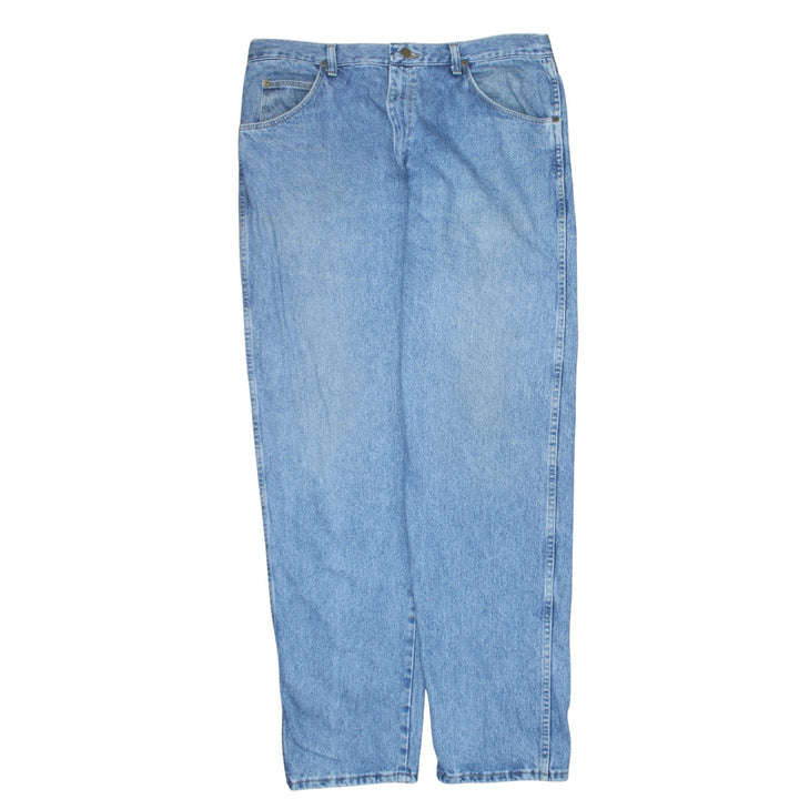 Wrangler Men's Blue Straight Fit Denim Jeans 38x34 USA Made